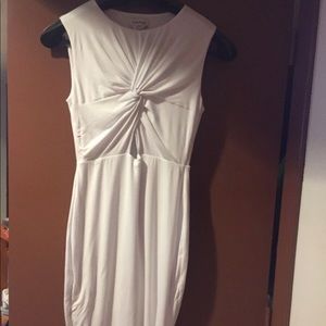 Front tie white Bebe dress- brand new